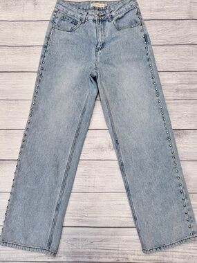 House of Harlow 1960 Studded Straight Leg Jeans 26